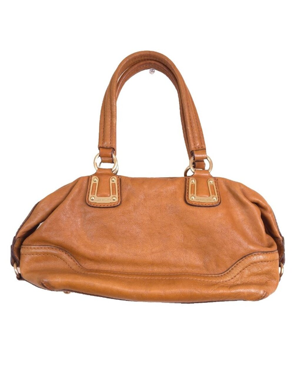 Michael Kors Brown Leather Messenger Bag 13" Crossbody Shoulder Bag Full Zip